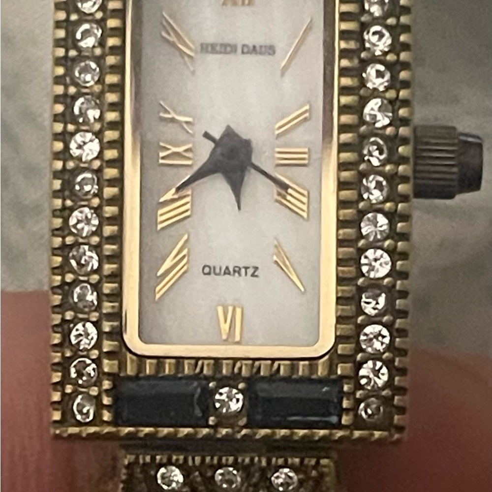 Heidi Daus Gold and Crystal Embellished Watch
